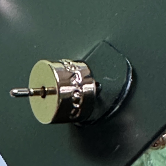 COACH SIGNATURE RAINBOW TENNIS HUGGIE EARRINGS:NWT RAINBOW CL260 - Picture 9 of 11